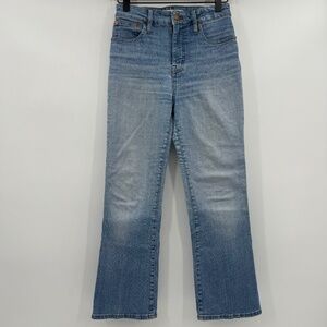 Madewell Jeans Women 26 Blue Curvy Cali Demi Boot Cut Denim High Rise Light Wash